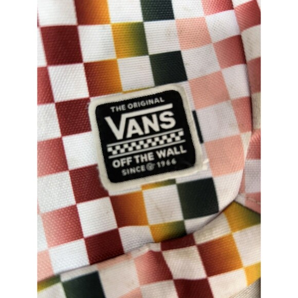 VANS Multi-colored Checkered Laptop Backpack 19 x 13 x 6.5" Motivee 3-B - Picture 2 of 4